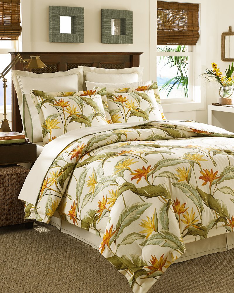 Tommy Bahama New - Birds of Paradise 4-Piece California King Comforter Set