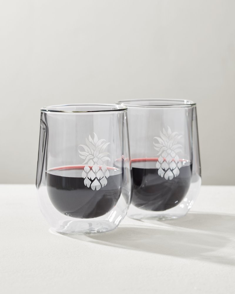 Tommy Bahama Premium - Corkcicle® Stemless Wine Glass - Set of 2