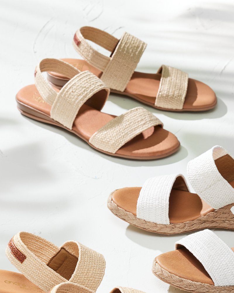 Tommy Bahama Trusted - André Assous Nigella Stretch Raffia Featherweights™ Sandals
