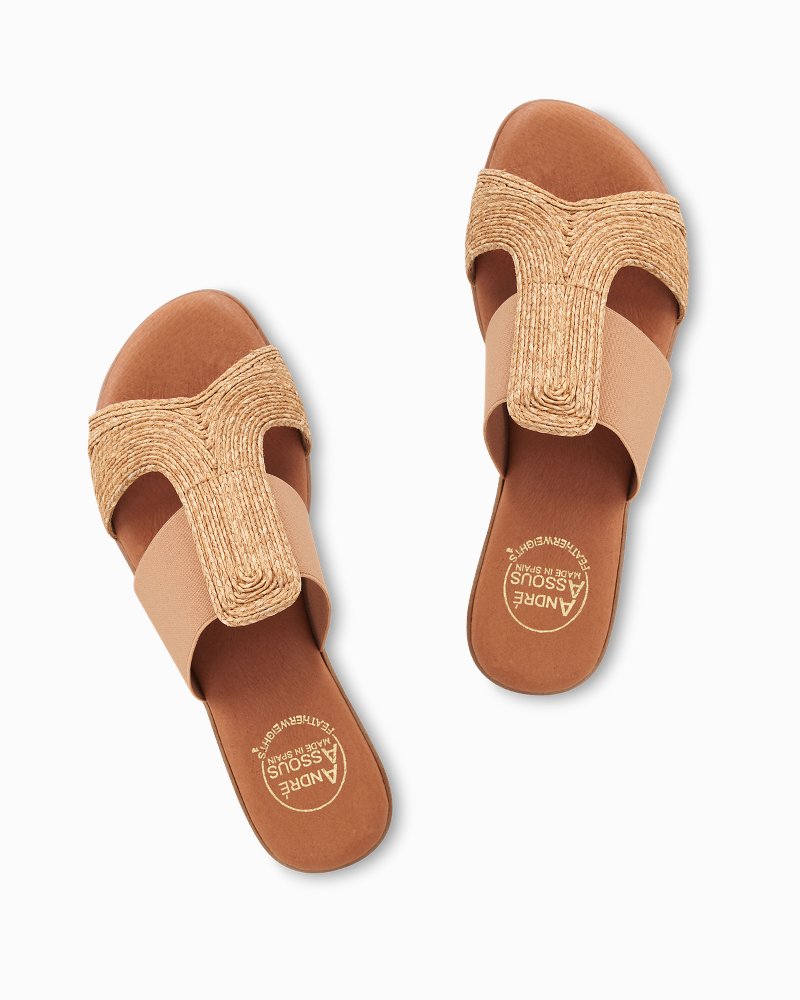 Tommy Bahama Top Pick - André Assous Noor Raffia Stretch Sandals