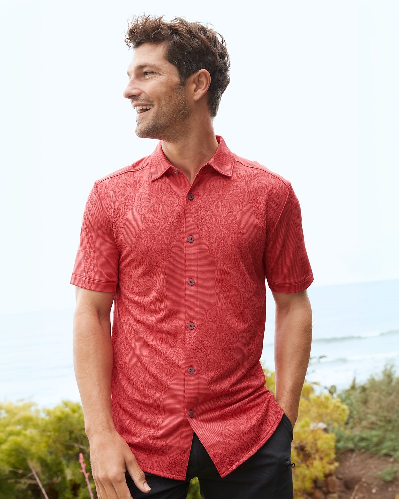 Tommy Bahama Signature - Big & Tall Palm Coast Cascade Vines IslandZone® Knit Shirt