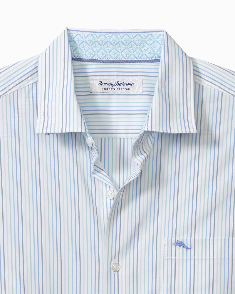 Tommy Bahama Premium - Big & Tall Sarasota Stretch Marina Stripe IslandZone® Shirt