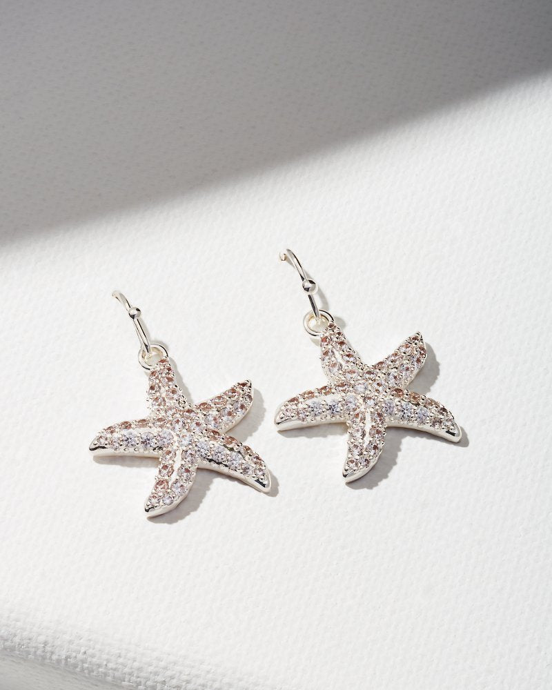 Tommy Bahama Special Offer - Island Essence Silver Starfish Earrings