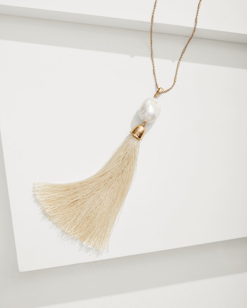 Tommy Bahama Everyday - Seaside Pearl Pendant Tassel Necklace