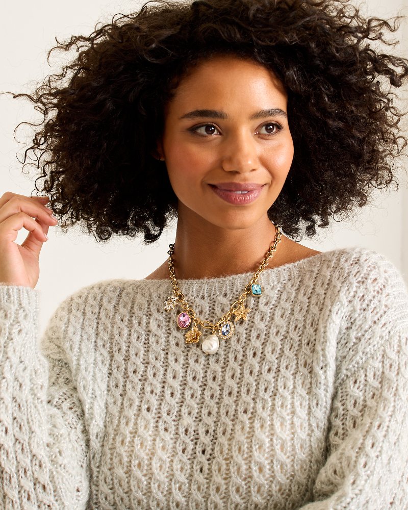 Tommy Bahama Essential - Tidal Treasure Multi-Charm Statement Necklace