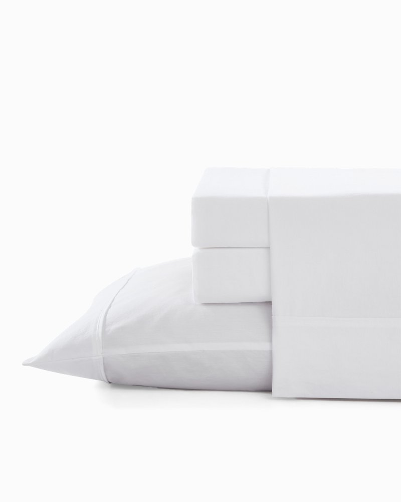 Tommy Bahama Sale - Solid 4-Piece Queen Sheet Set