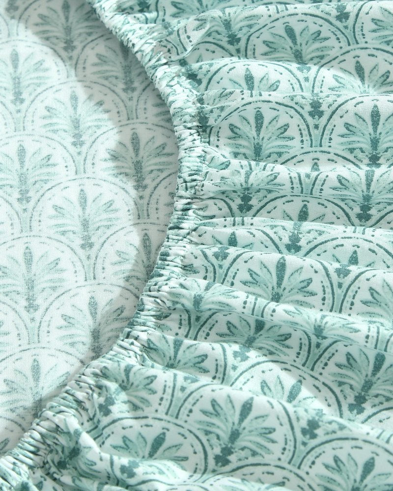 Tommy Bahama New - Coastal Batik Green 4-Piece King Sheet Set