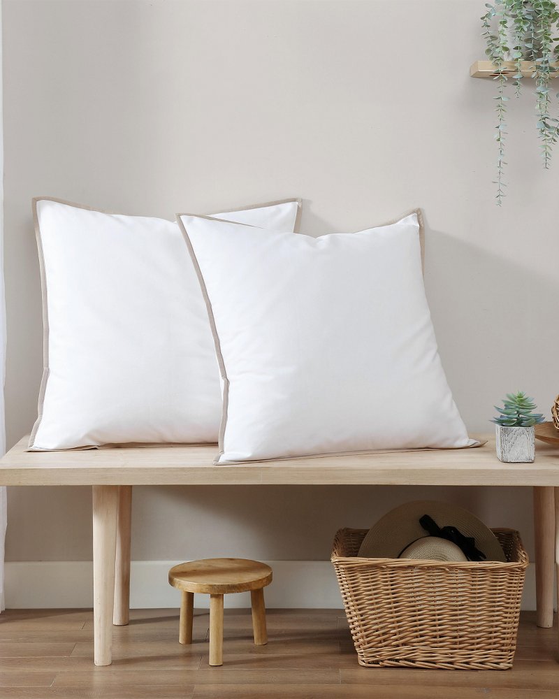 Tommy Bahama New - Bahama Basic Canvas White European Shams - Set of 2