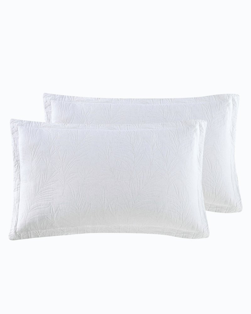 Tommy Bahama Featured - Solid Costa Sera 2-Piece Standard Quilted Sham Set