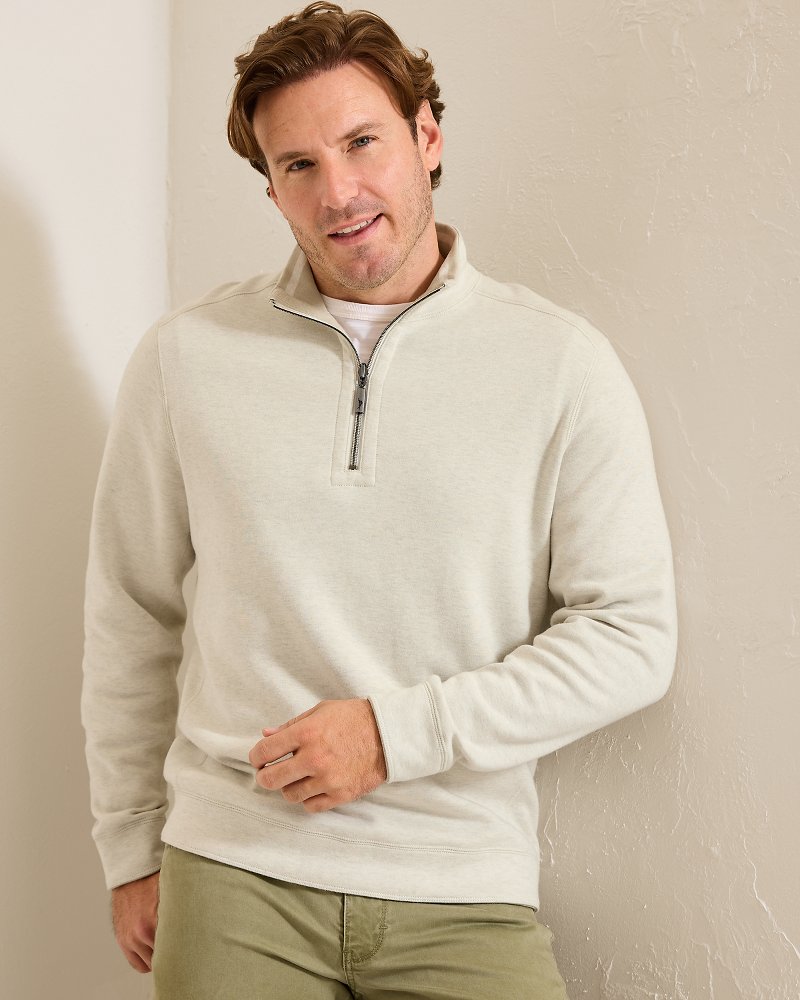 Tommy Bahama Smart Buy - Flip Coast Reversible Half-Zip Sweatshirt