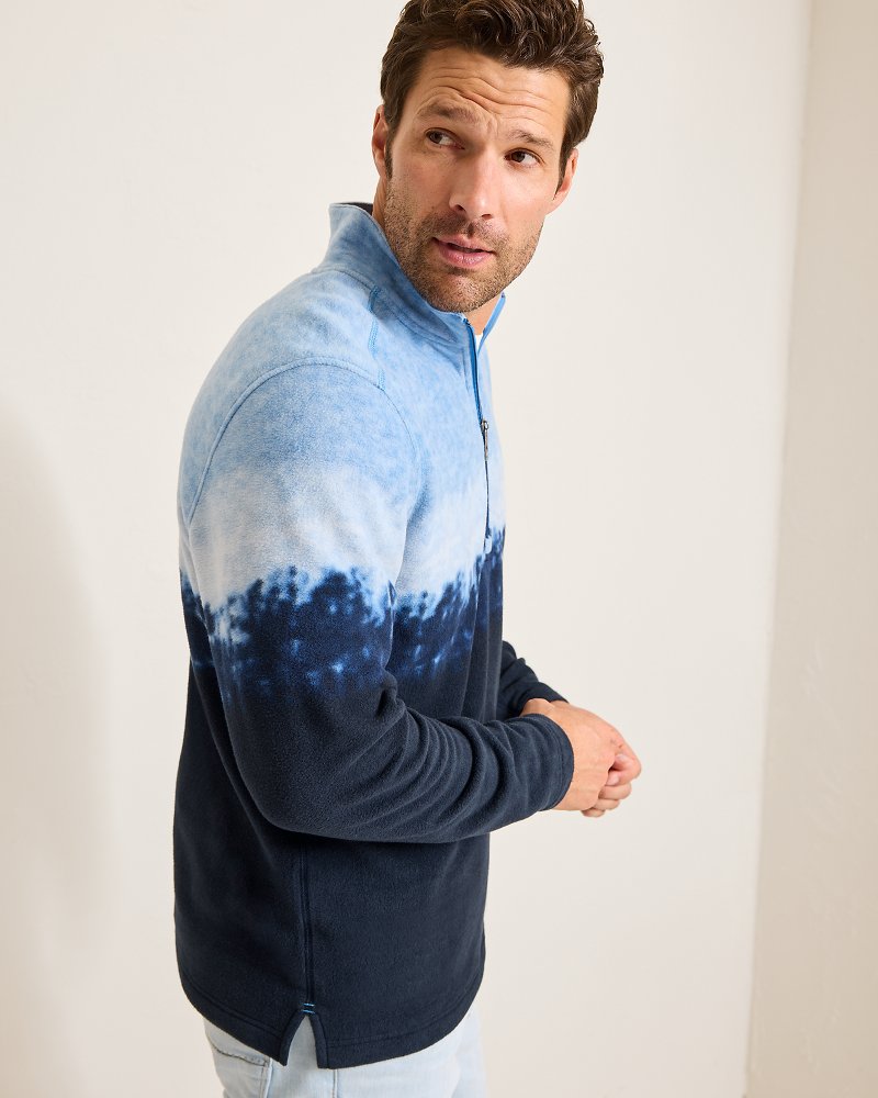 Tommy Bahama Classic - Azul Tides Ombré Half-Zip Sweatshirt