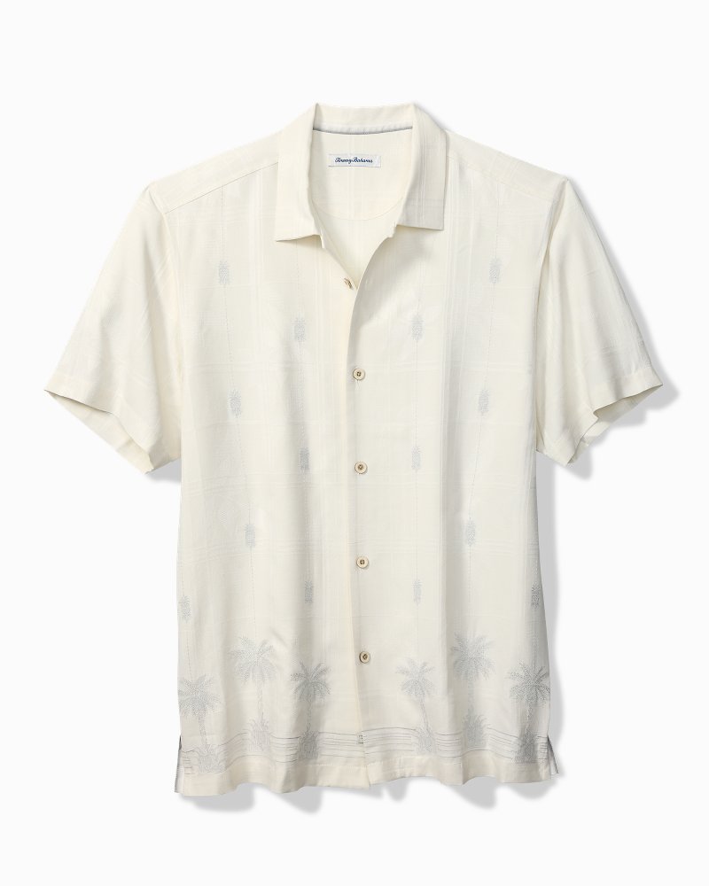 Tommy Bahama Popular - Pina Palms Embroidered Silk Camp Shirt