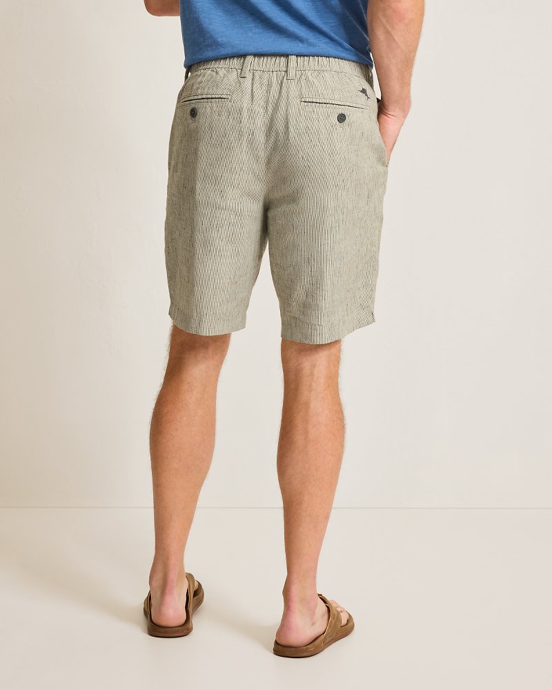 Tommy Bahama Everyday - Isla Sands Stripe Stretch-Linen 9-Inch Shorts