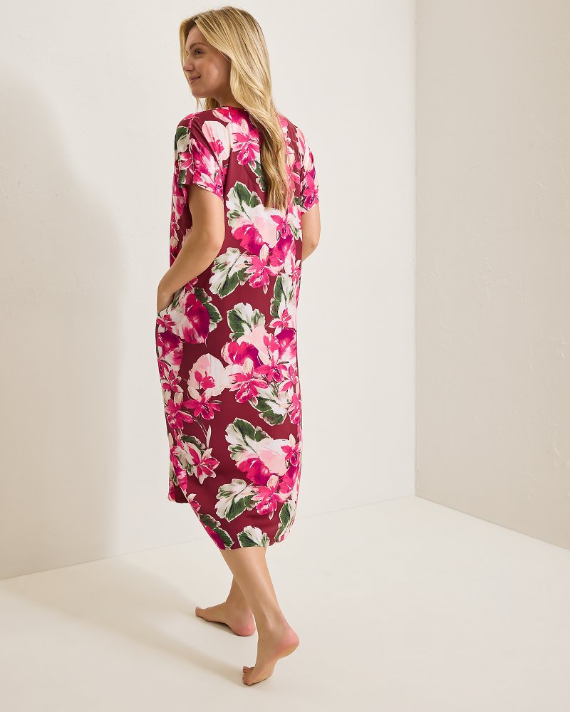 Tommy Bahama Classic - Satin Maxi Sleep Caftan