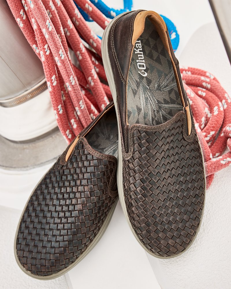 Tommy Bahama Popular - OluKai® Lae'ahi Lauhala Slip-On Sneakers