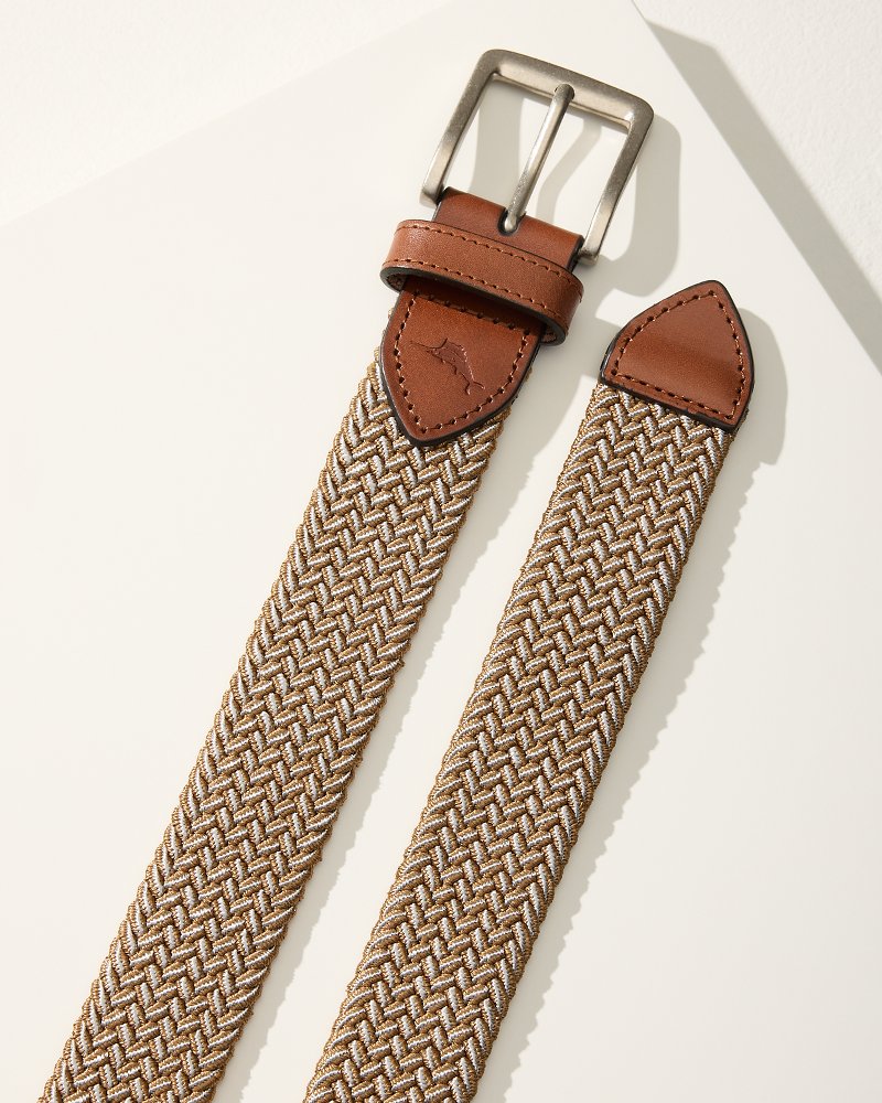 Tommy Bahama Discount - Two-Tone Stretch Webbed Belt