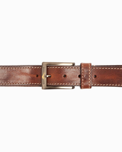 Tommy Bahama Hot Sale - Heavy Stitch Leather Belt