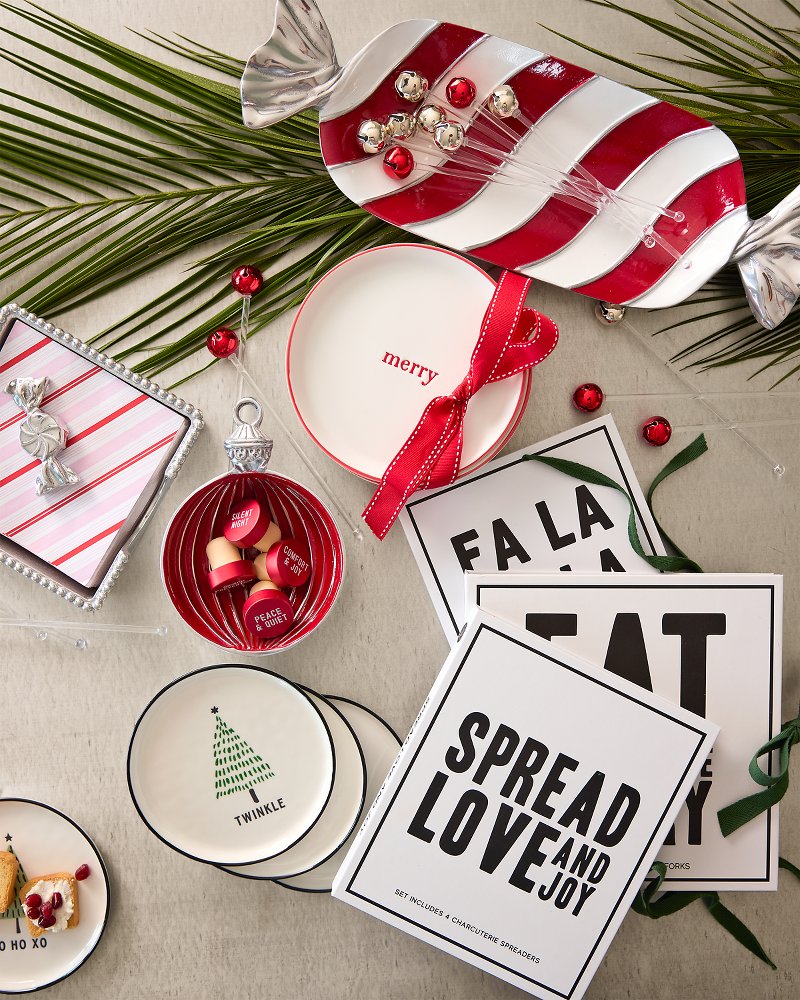 Tommy Bahama Deals - Red Ornament Candy Dish