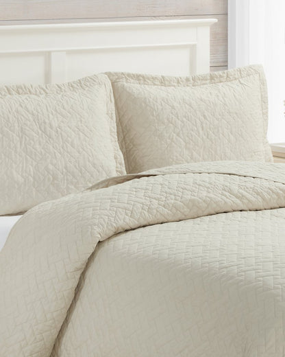 Tommy Bahama Exclusive - Raffia Solid 2-Piece Twin Quilt Set