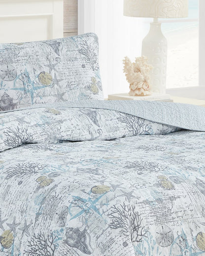 Tommy Bahama Sale - Beach Bliss 3-Piece King Quilt Set