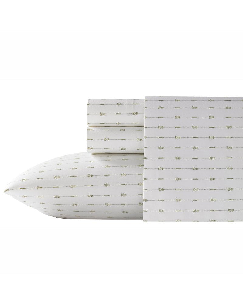 Tommy Bahama Deals - Pineapple Pinstripe 4-Piece Queen Sheet Set