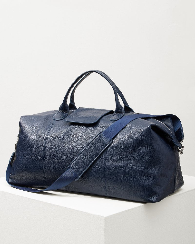 Tommy Bahama Everyday - Stanford Navy Leather Duffel Bag