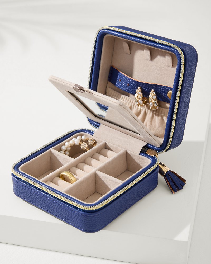 Tommy Bahama Popular - Leah Navy Travel Jewelry Case
