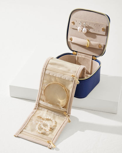 Tommy Bahama Trending - Leah Navy Travel Jewelry Case With Pouch