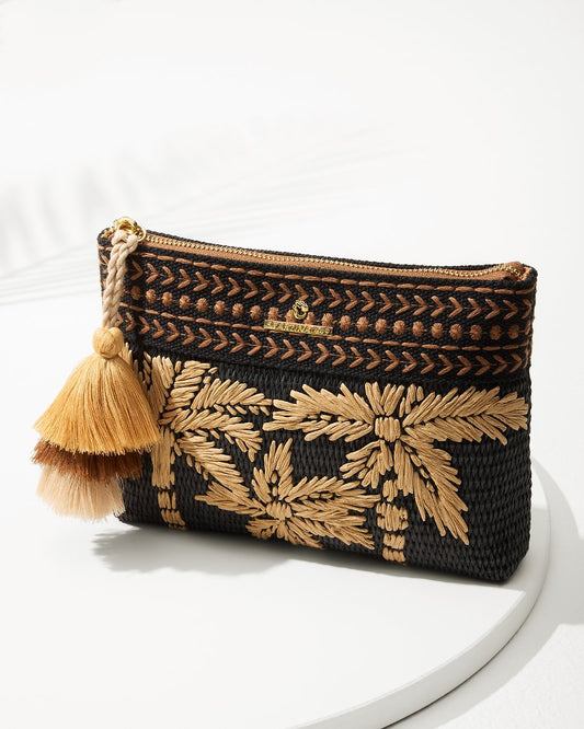 Tommy Bahama Exclusive - Raffia Palms Maci Wristlet