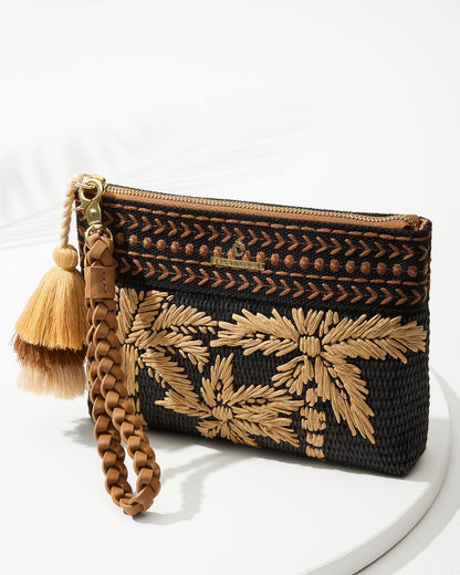 Tommy Bahama Exclusive - Raffia Palms Maci Wristlet