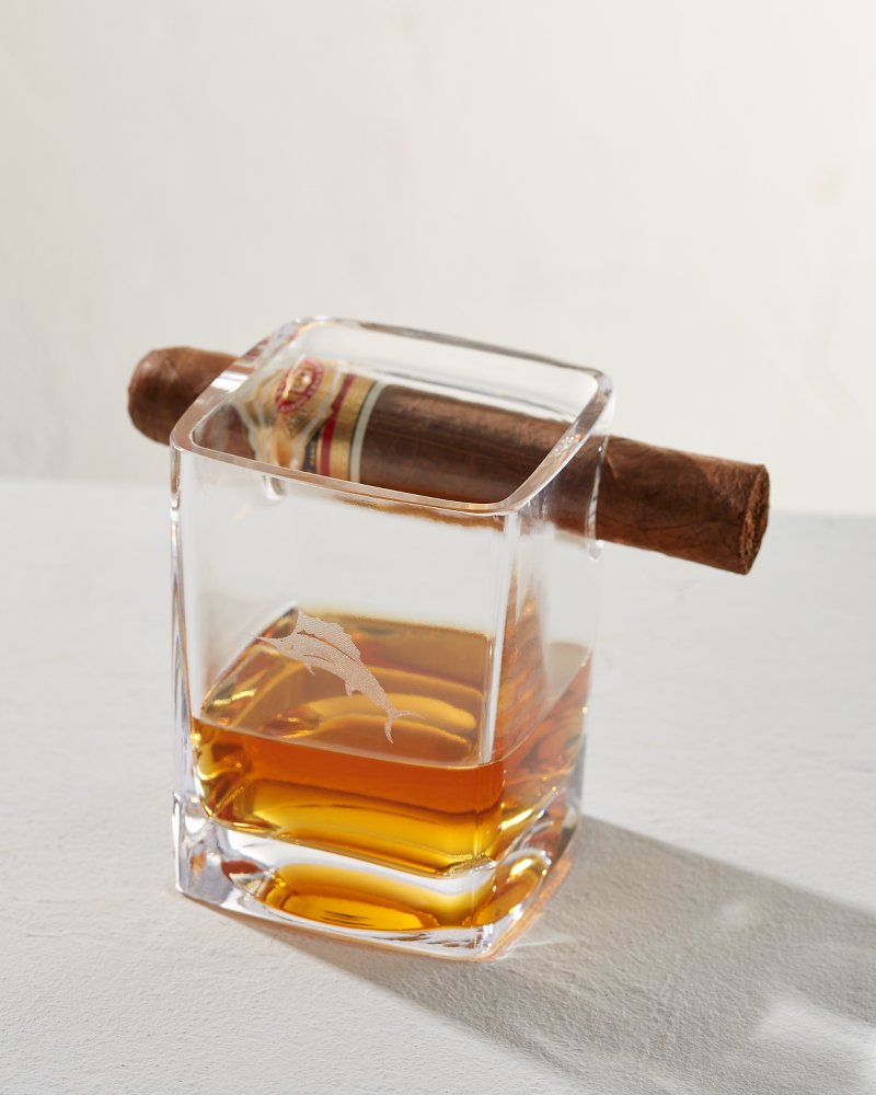 Tommy Bahama Deals - Etched Marlin Corkcicle® Cigar Glass