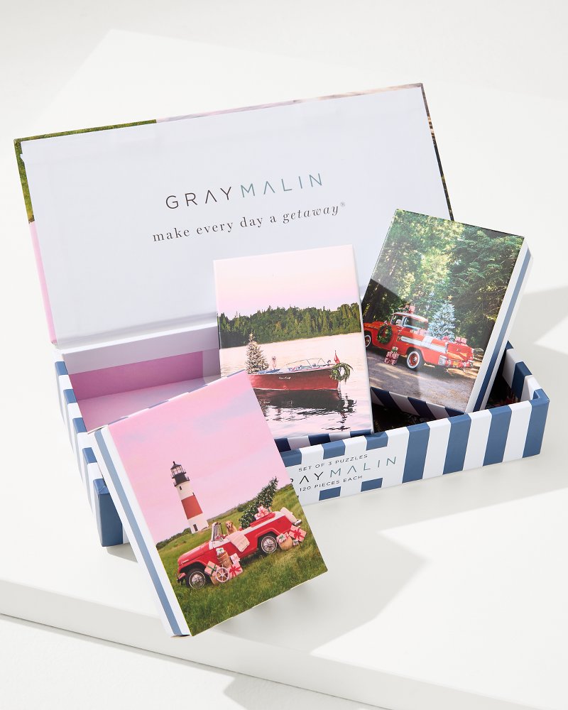 Tommy Bahama Exclusive - Gray Malin's The Holiday 3-in-1 Puzzle Set