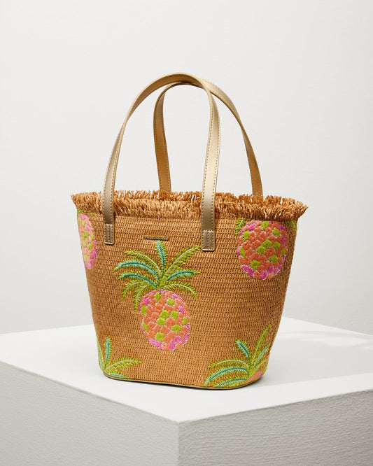 Tommy Bahama Special Offer - Flamingo Pineapple Straw Tote
