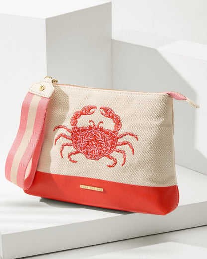 Tommy Bahama Latest - Embroidered Red Crab Carina Wristlet