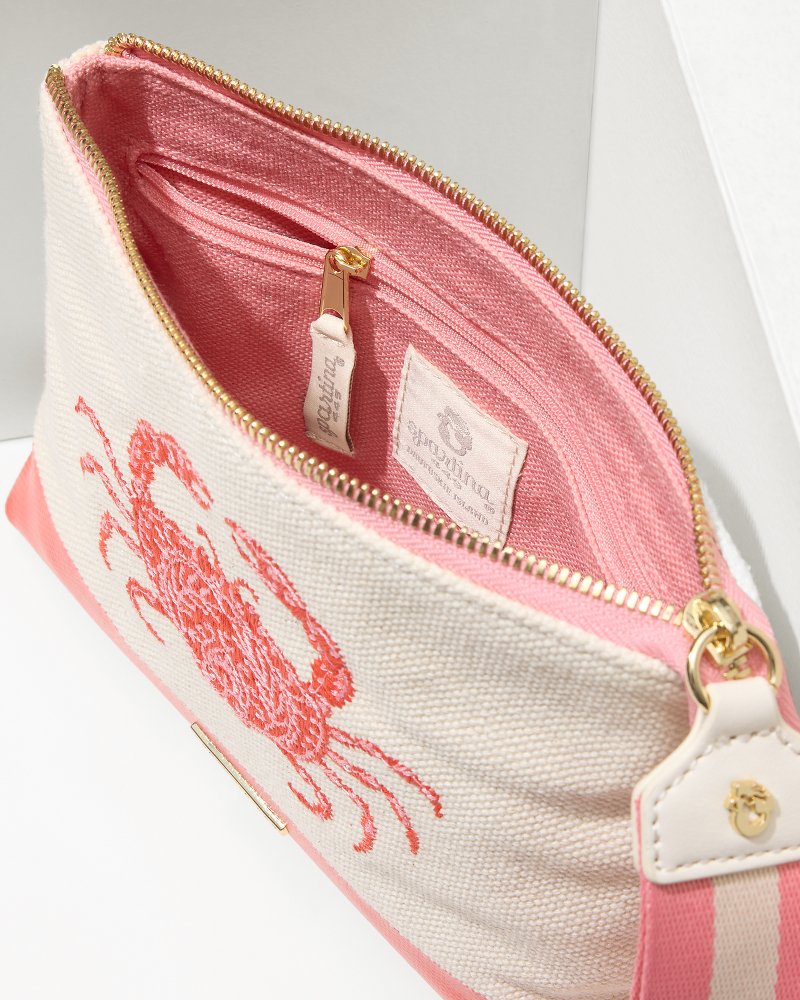 Tommy Bahama Latest - Embroidered Red Crab Carina Wristlet