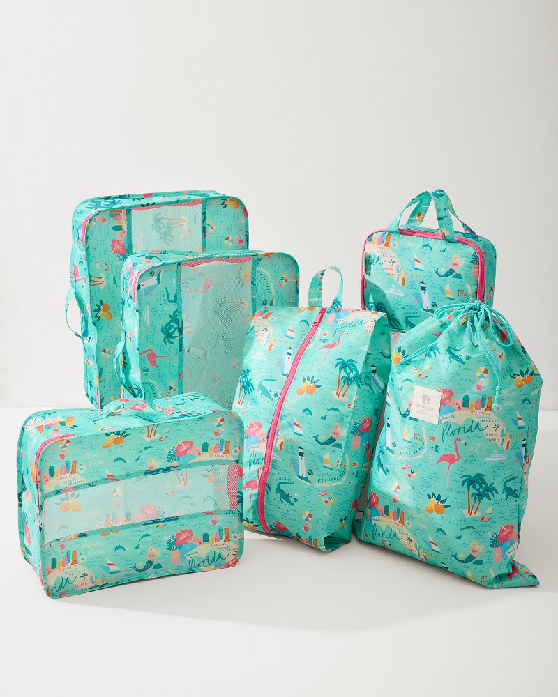 Tommy Bahama Customer Favorite - Greetings from Florida Packing Cube 6-Piece Set