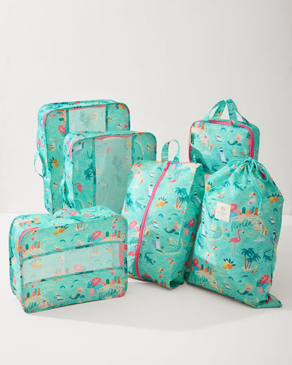 Tommy Bahama Customer Favorite - Greetings from Florida Packing Cube 6-Piece Set