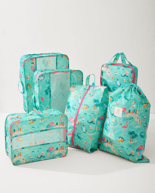 Tommy Bahama Customer Favorite - Greetings from Florida Packing Cube 6-Piece Set