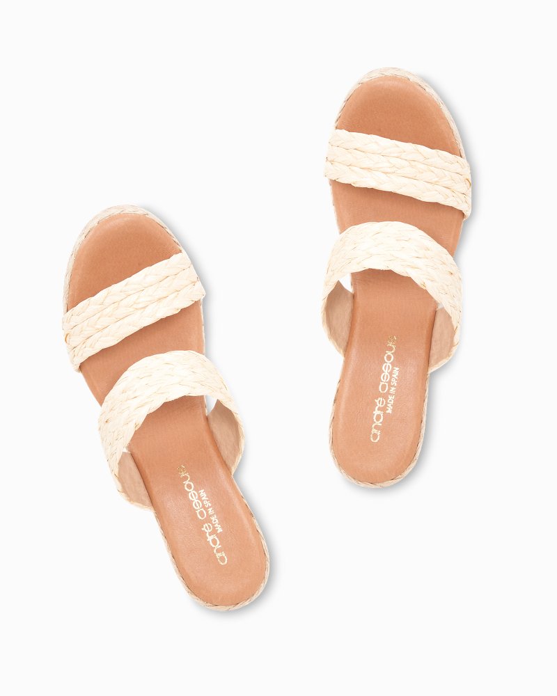 Tommy Bahama Classic - André Assous Nolita Braided Raffia Wedge Sandals