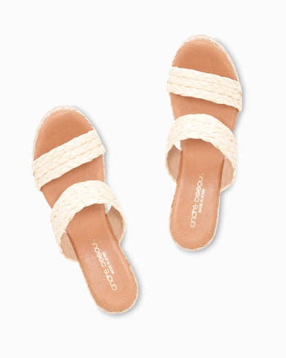 Tommy Bahama Classic - André Assous Nolita Braided Raffia Wedge Sandals
