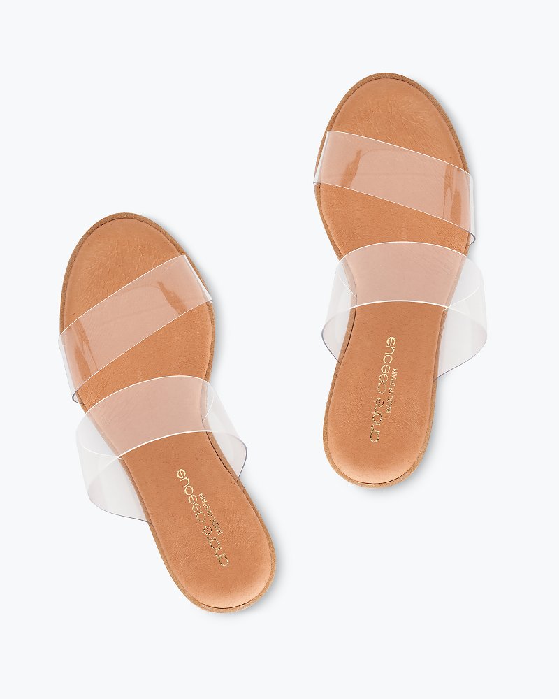 Tommy Bahama Great Value - André Assous Gwenn Clear Wedge Sandals