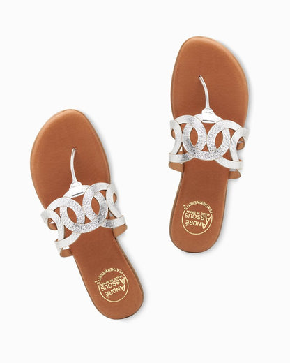 Tommy Bahama Hot Sale - André Assous Nature Featherweights™ Metallic Sandals