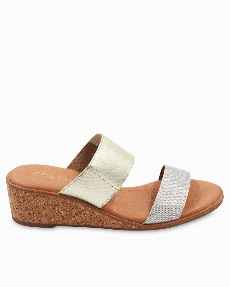 Tommy Bahama Smart Buy - André Assous Gwenn Elastic Wedge Sandals