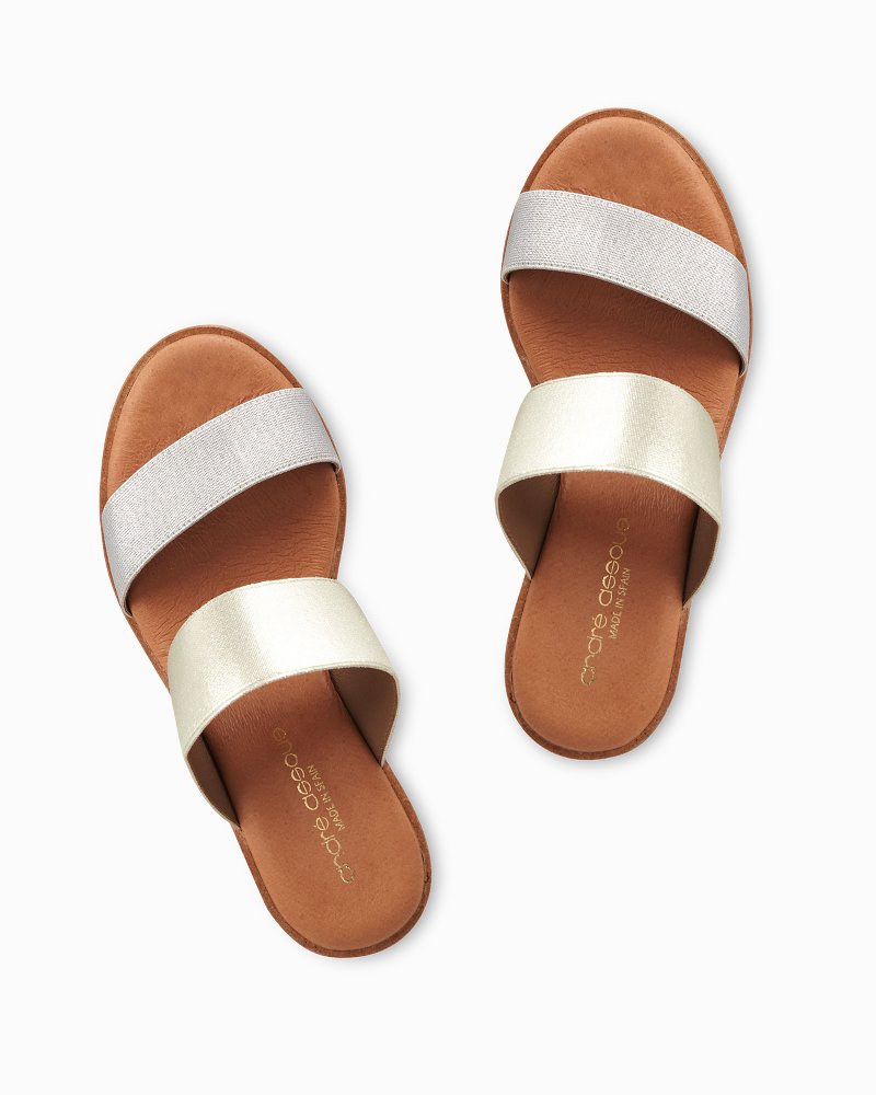 Tommy Bahama Smart Buy - André Assous Gwenn Elastic Wedge Sandals