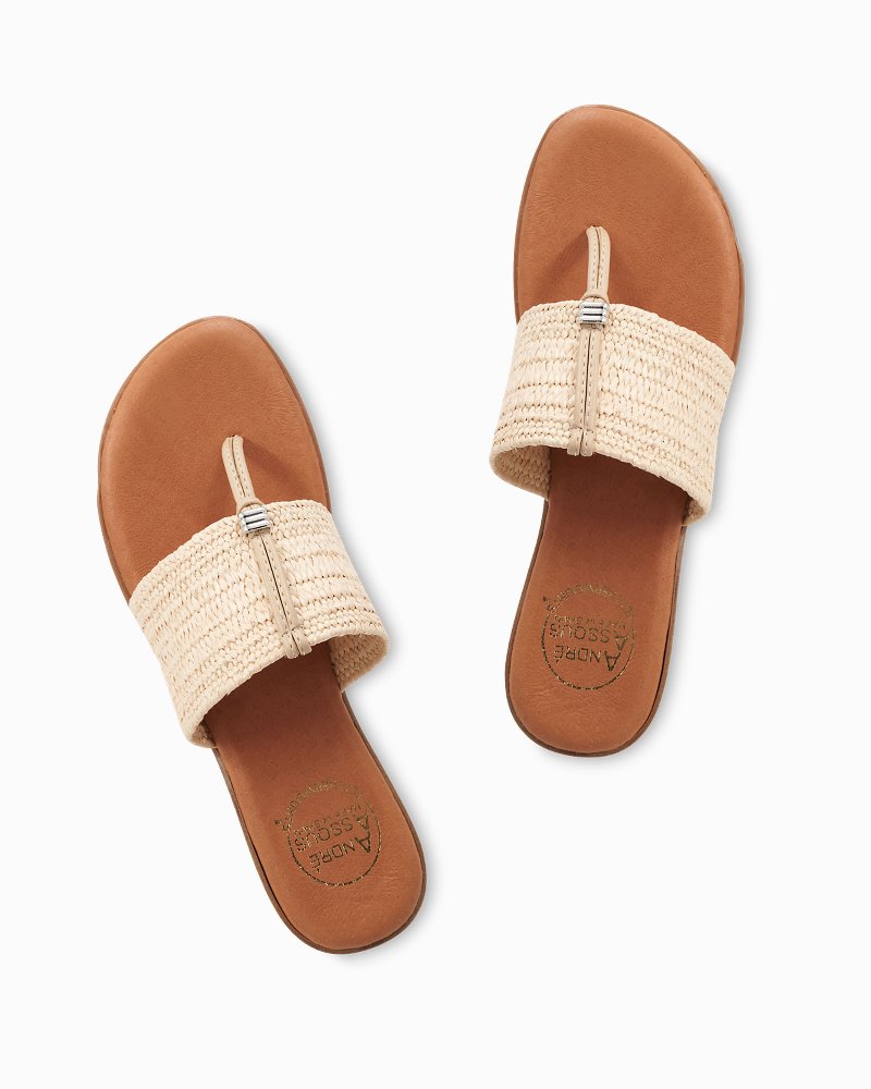 Tommy Bahama Classic - André Assous Nice Featherweights™ Raffia Sandals