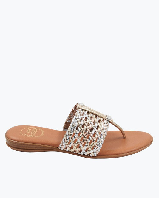 Tommy Bahama Classic - André Assous Nice Featherweights™ Metallic Sandals