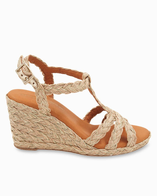Tommy Bahama Special Offer - André Assous Madina Raffia Wedge Sandals