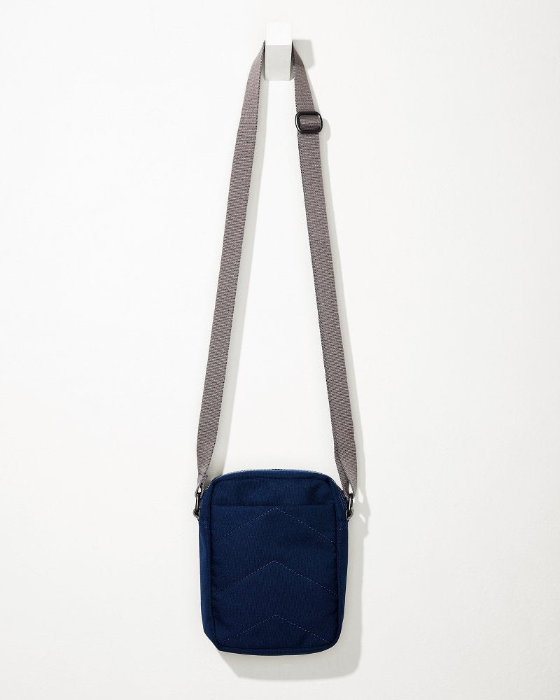 Tommy Bahama Quality - Bond Deep Blue Canvas Crossbody