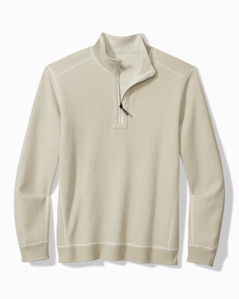 Tommy Bahama Special Offer - Big & Tall Flip Coast Reversible Half-Zip Sweatshirt