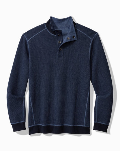 Tommy Bahama Latest - Big & Tall Flip Coast Reversible Snap Mock Sweatshirt